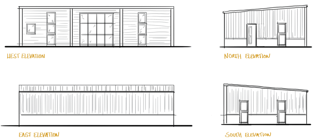 bespoke design prefab homes - stage 1 - concept sketch